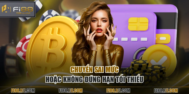 Chuyển sai mức hoặc không đúng hạn tối thiểu