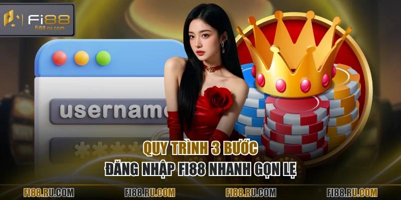 Quy trình 3 bước đăng nhập FI88 nhanh gọn lẹ 