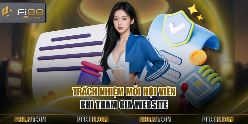 Trách nhiệm mỗi hội viên khi tham gia website